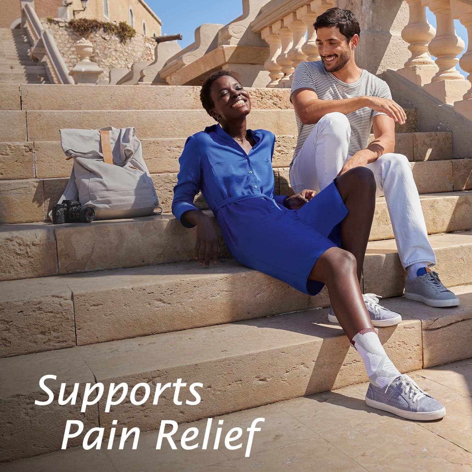 Actimove Actimove Professional Line TaloMotion Ankle Support for Ankle Sprains, Swelling, Chronic Ankle Instability Left Wear White, X-Large