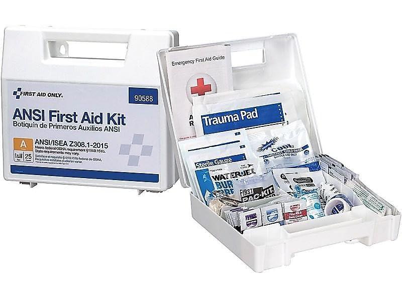 First Aid Only First Aid Only 90562 ANSI A 25-Person Emergency First Aid Kit for Office, Home, and Construction, 89 Pieces