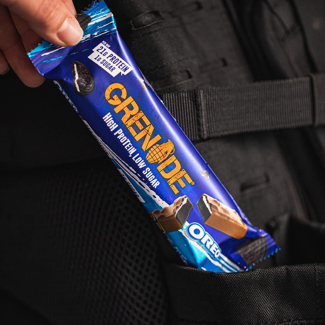 Grenade Grenade High Protein, Low Sugar Bar, Vanilla, 12 x 60g - Oreo