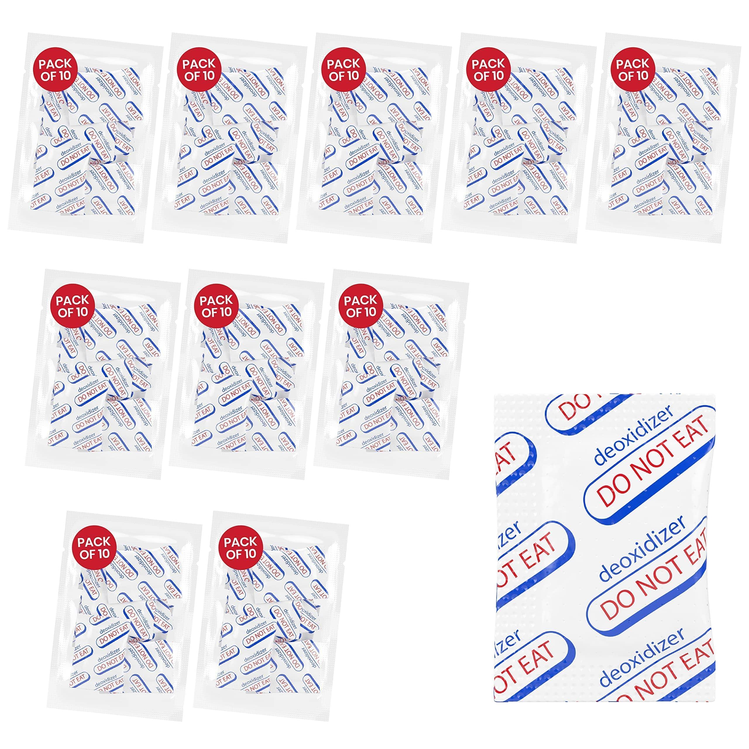 Wallaby Wallaby 400cc Oxygen Absorbers - 100 Count (10x Packs of 10) + 2500cc Oxygen Absorbers - 20 Count (Individually Sealed) - for Long Term Food Storage & Survival