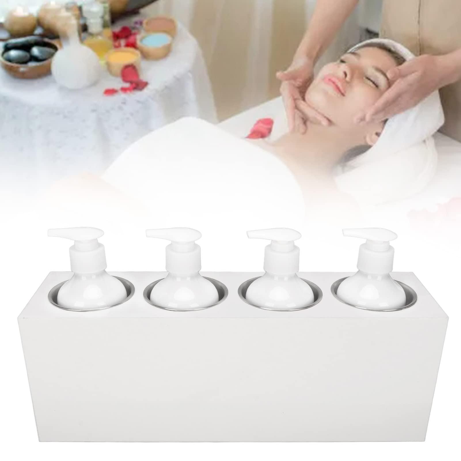 HUAOSN Massage Oil Heater, Fast Heating Safety Function Gel Warmer, Multipurpose 9 Gear Temperature Adjustmen Heated Lotion Warmer, for Heating Massage Oils(US)