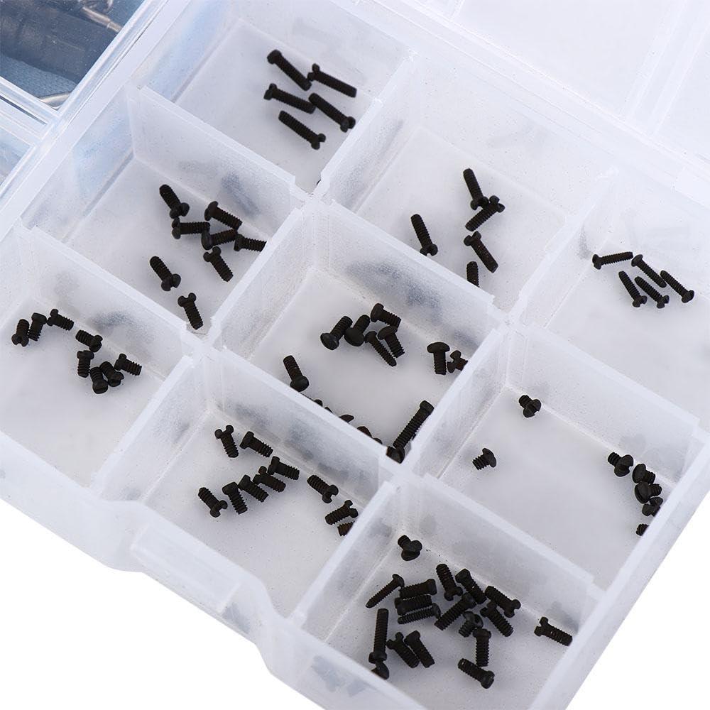 Generic Glasses Repair Kit, Sunglass Repair Tool Mini Mixed Glasses Screws with Tweezers Watch Tiny Screws Screwdriver Assorted Kit(Gold Cross Screws)