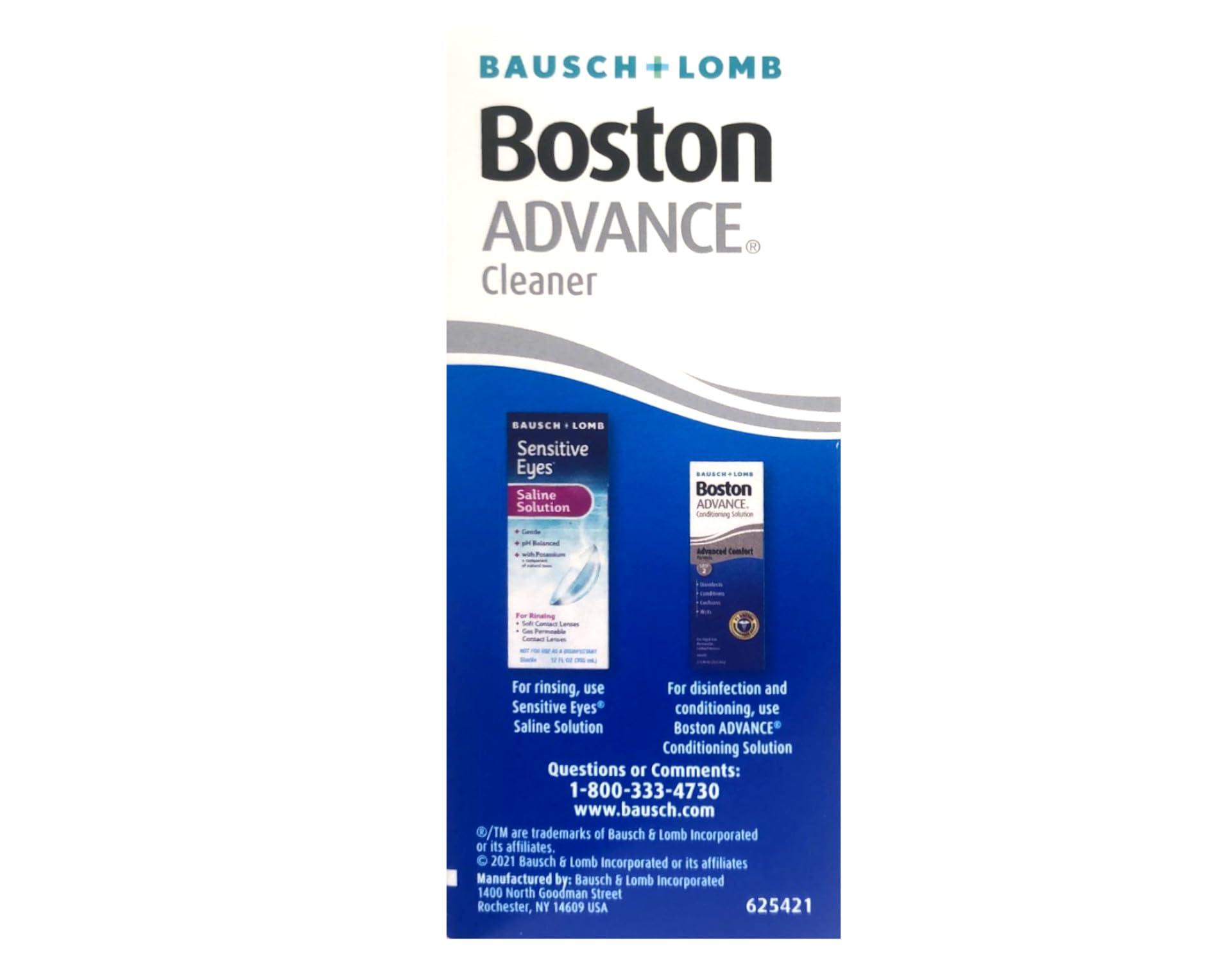 Boston Bausch + Lomb Boston Advance Cleaner -1 oz, Pack of 3