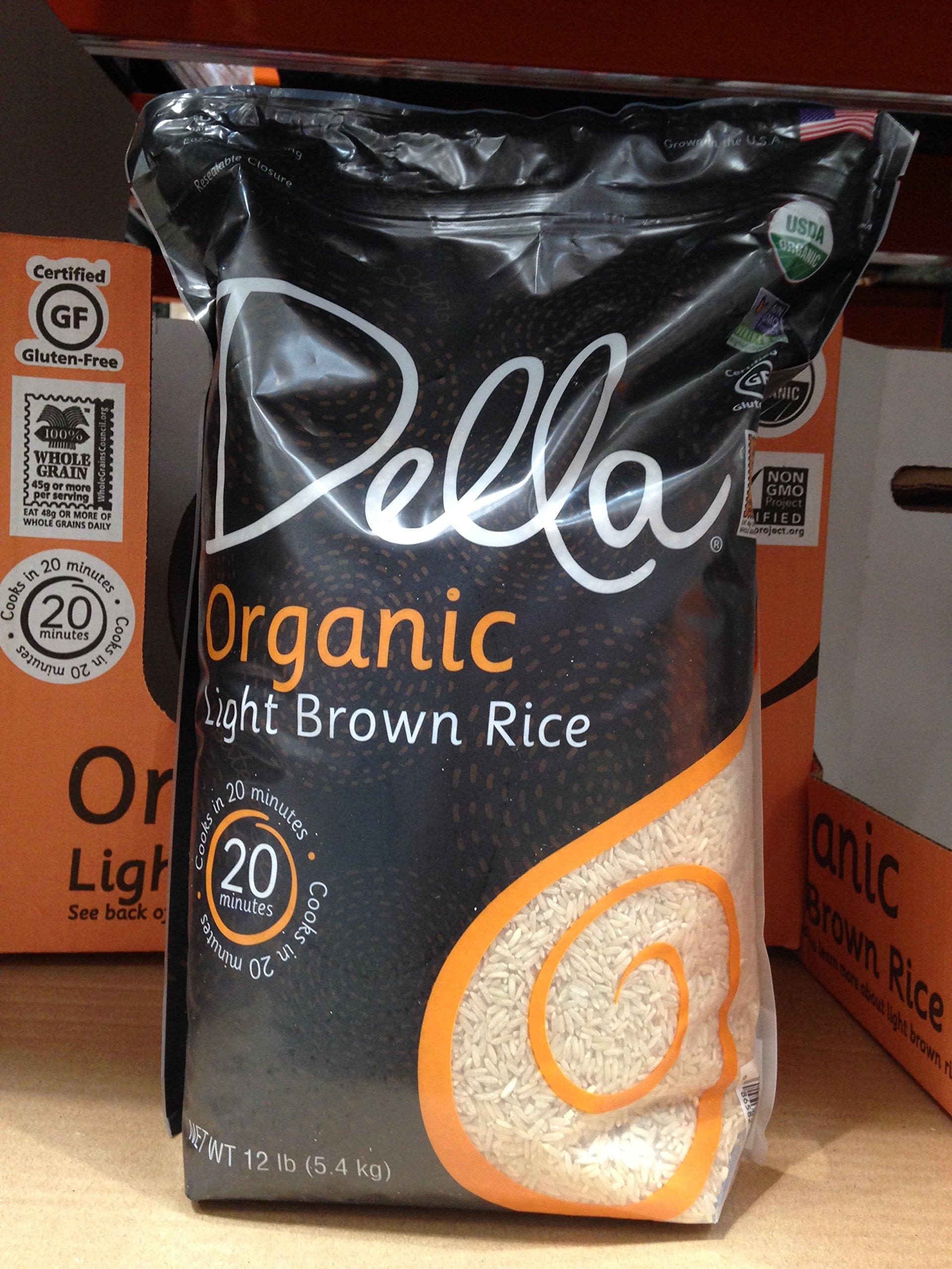 Della Della organic light brown rice 12lb. A1