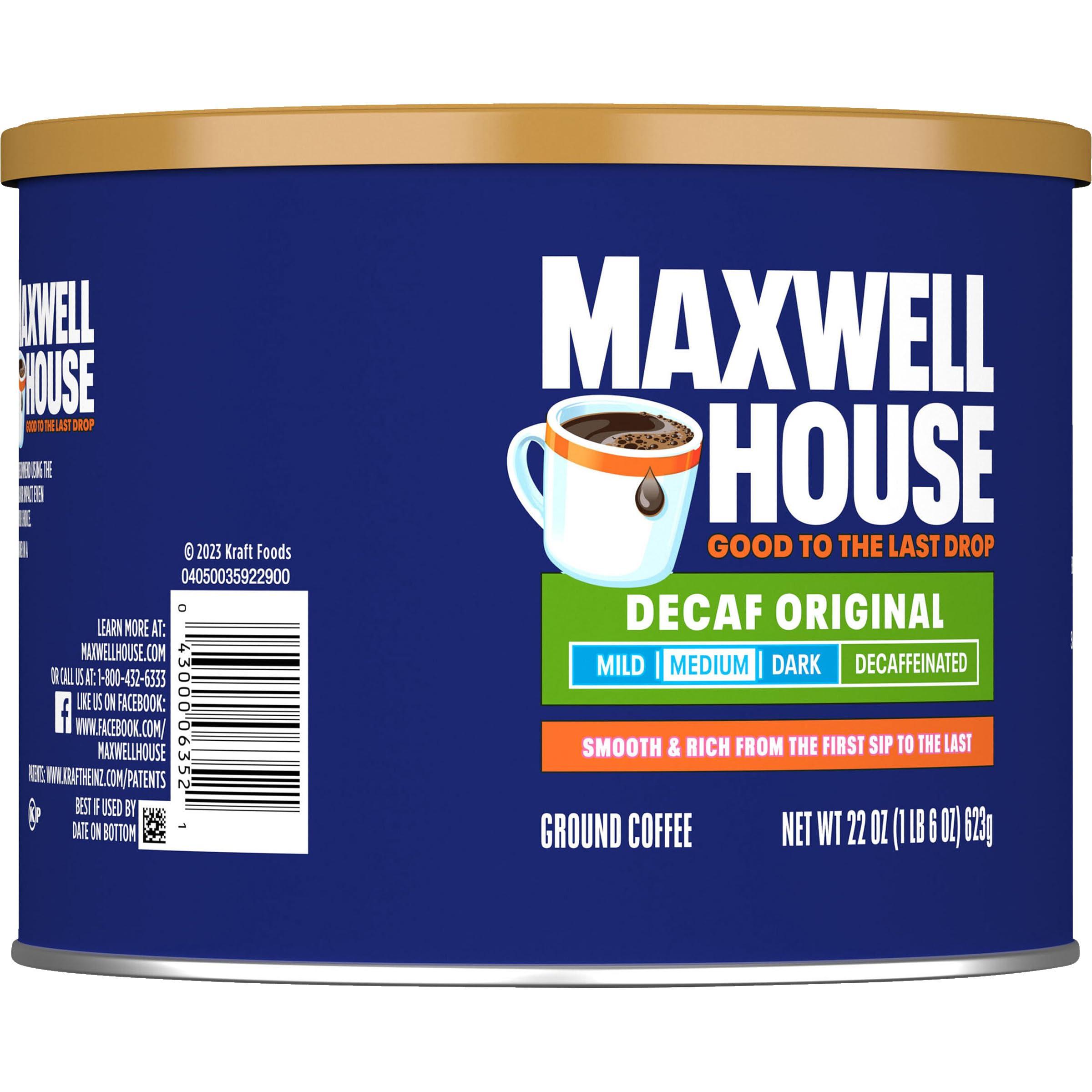 MAXWELL HOUSE Maxwell House Decaf Original Medium Roast Ground Coffee (22 oz Canister)
