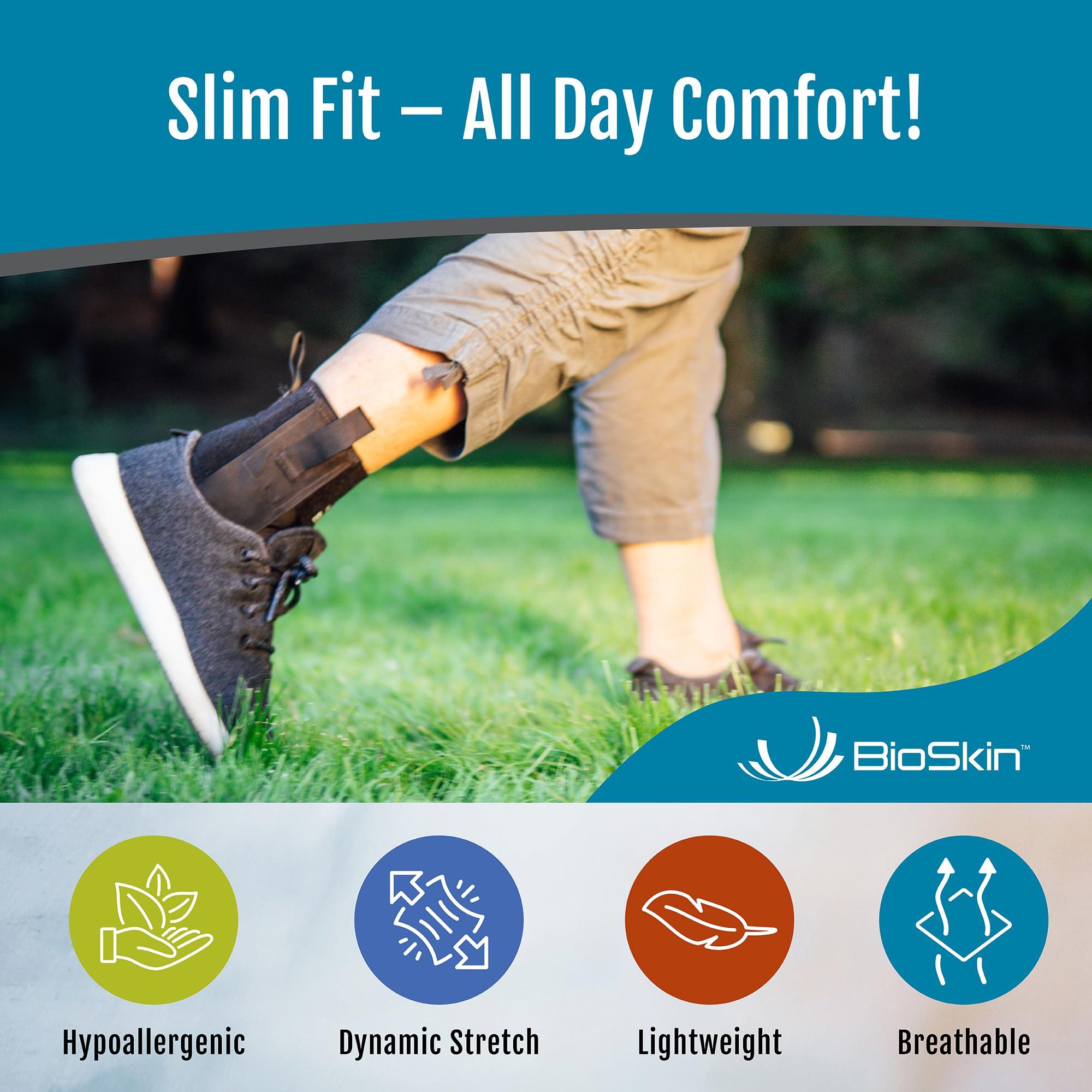 BIOSKIN BioSkin Ankle Wrap Compression Brace - Ankle Support Brace for Post-Op Foot or Ankle Surgery, Sprained Ankle, For Women and Men, HSA or FSA Eligible