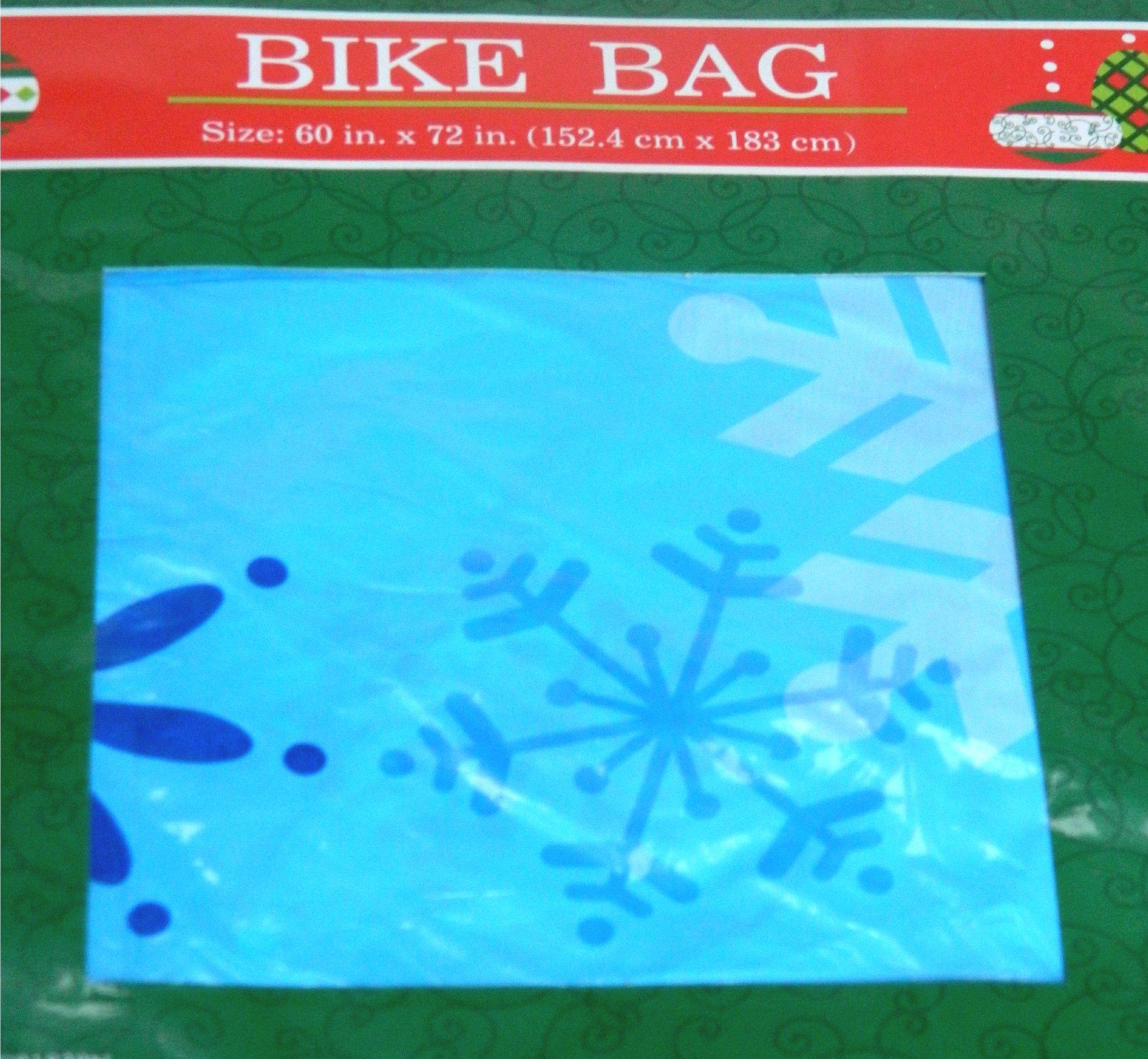 GOV Bicycle Gift Bag Bike Gift Wrap Bag Christmas 60" X 72" Christmas Design