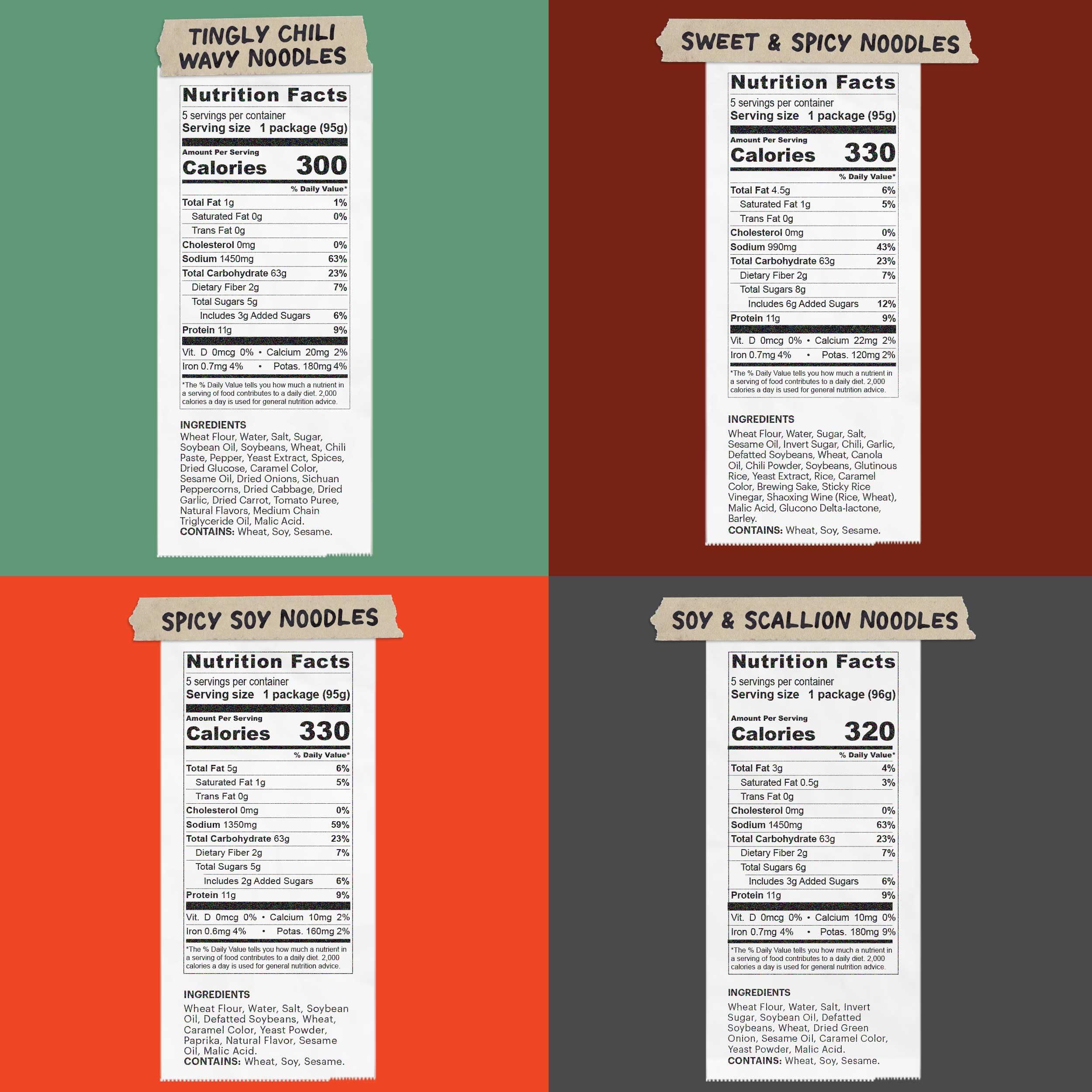 MOMOFUKU Momofuku Ramen Noodle Variety Pack by David Chang, 25 Count (Pack of 5) Air-Dried Never Fried Vegan Instant Noodles with 11g of Plant Based Protein