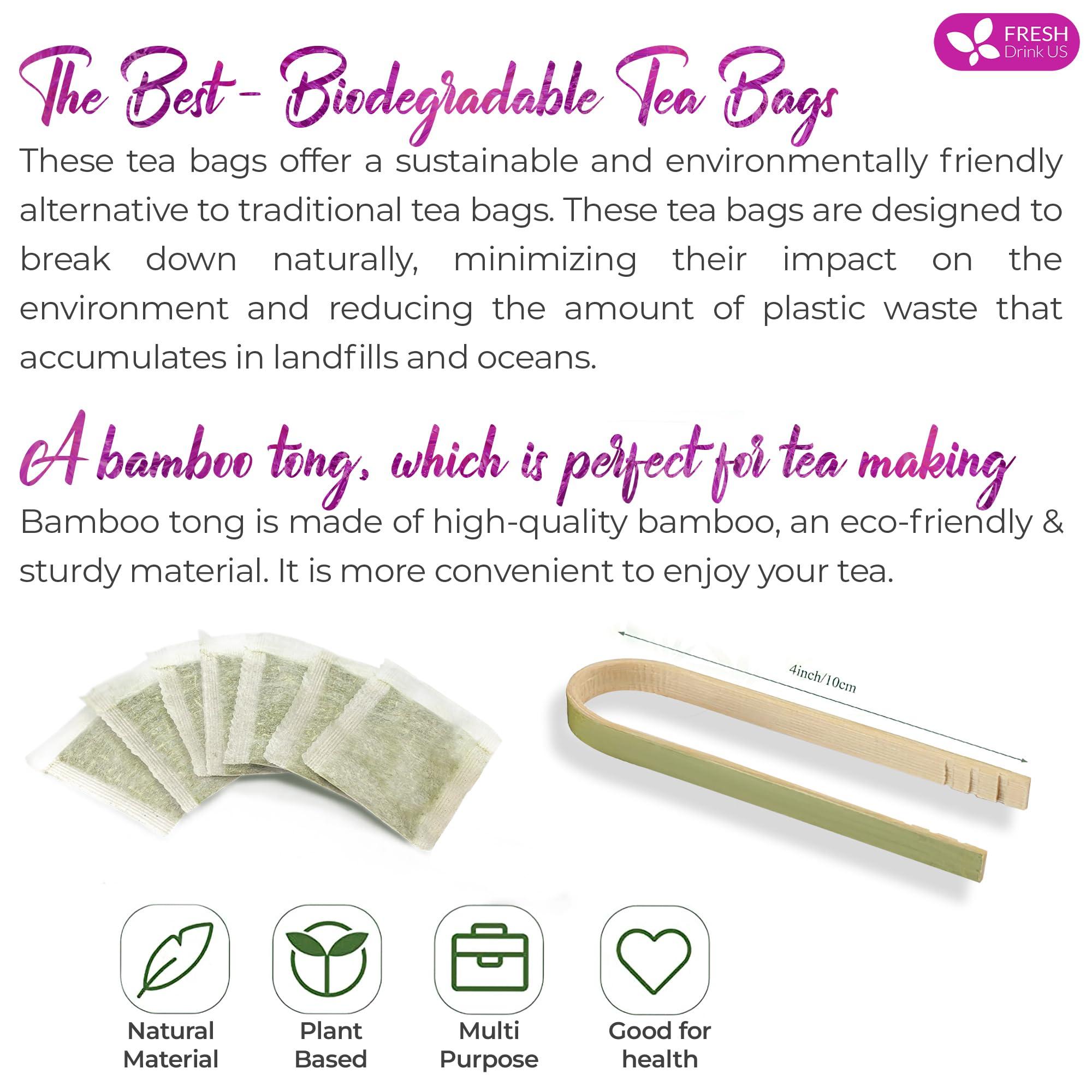 FRESHDRINKUS FreshDrinkUS, Premium 30 Milk Thistle Tea Bags, 100% Natural & Pure from Milk Thistle Seeds. Milk Thistle Seed Herbal Tea. Made with Natural Material Tea Bags. No Sugar, No Caffeine, No Gluten, Vegan.