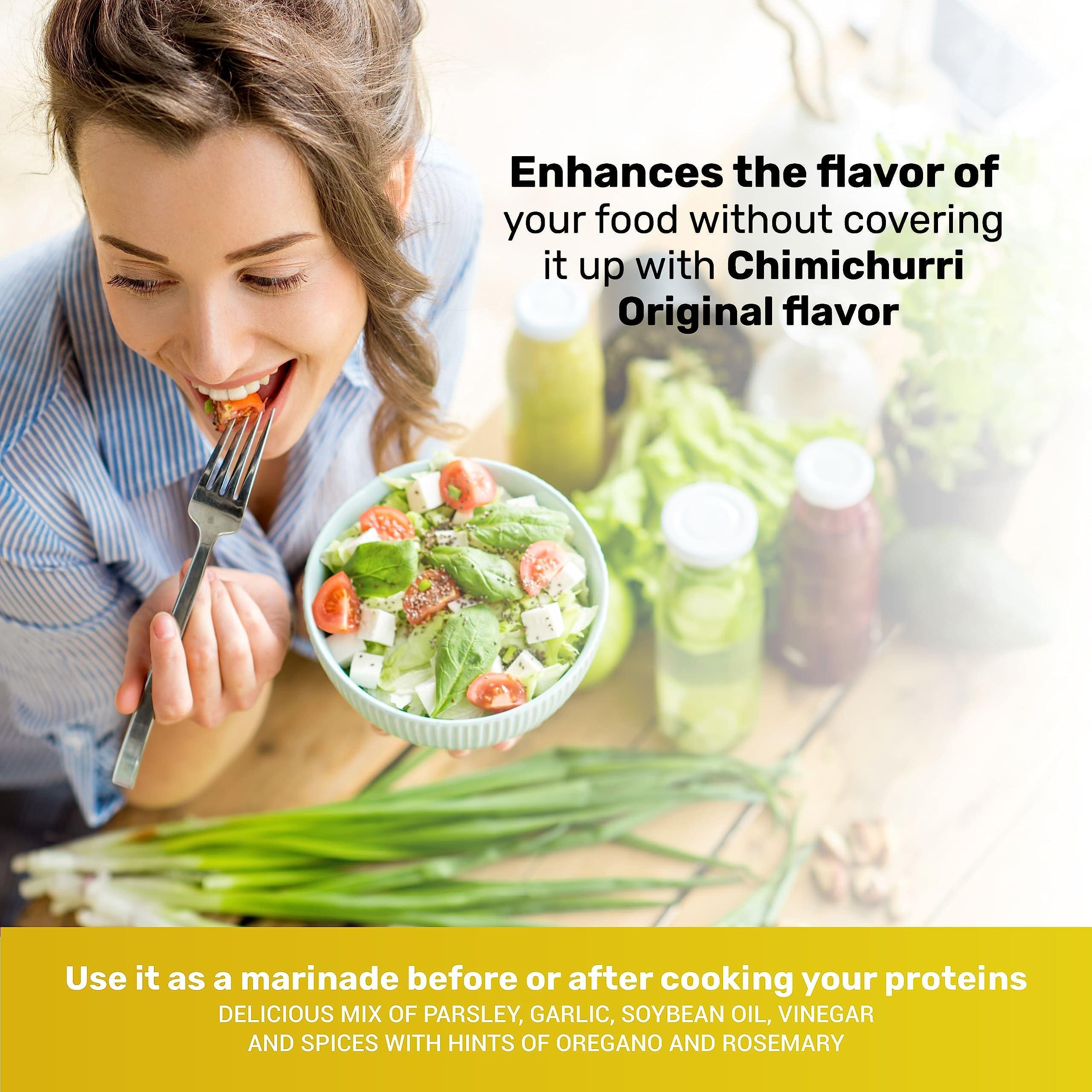 Gaucho Ranch Gaucho Ranch Chimichurri Sauce Original Flavor | Chimichurri Seasoning Mix of Parsley, Garlic and Rosemary with Hints of Oregano | Adobo Sauce Gluten Free, Keto, Vegan | Ideal for Meat - 12.5oz