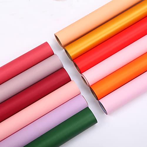 Generic Korean Wrapping Paper,Floral Wrapping Paper,Bouquet Wrapping Paper,Solid Color Waterproof Flower Wrapping Paper Roll,22.8in x 32.8ft,Black