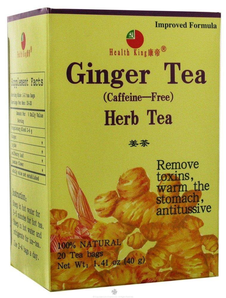Health King Health King Ginger Herb Tea, Teabags, 20-Count Box (Pack of 6)
