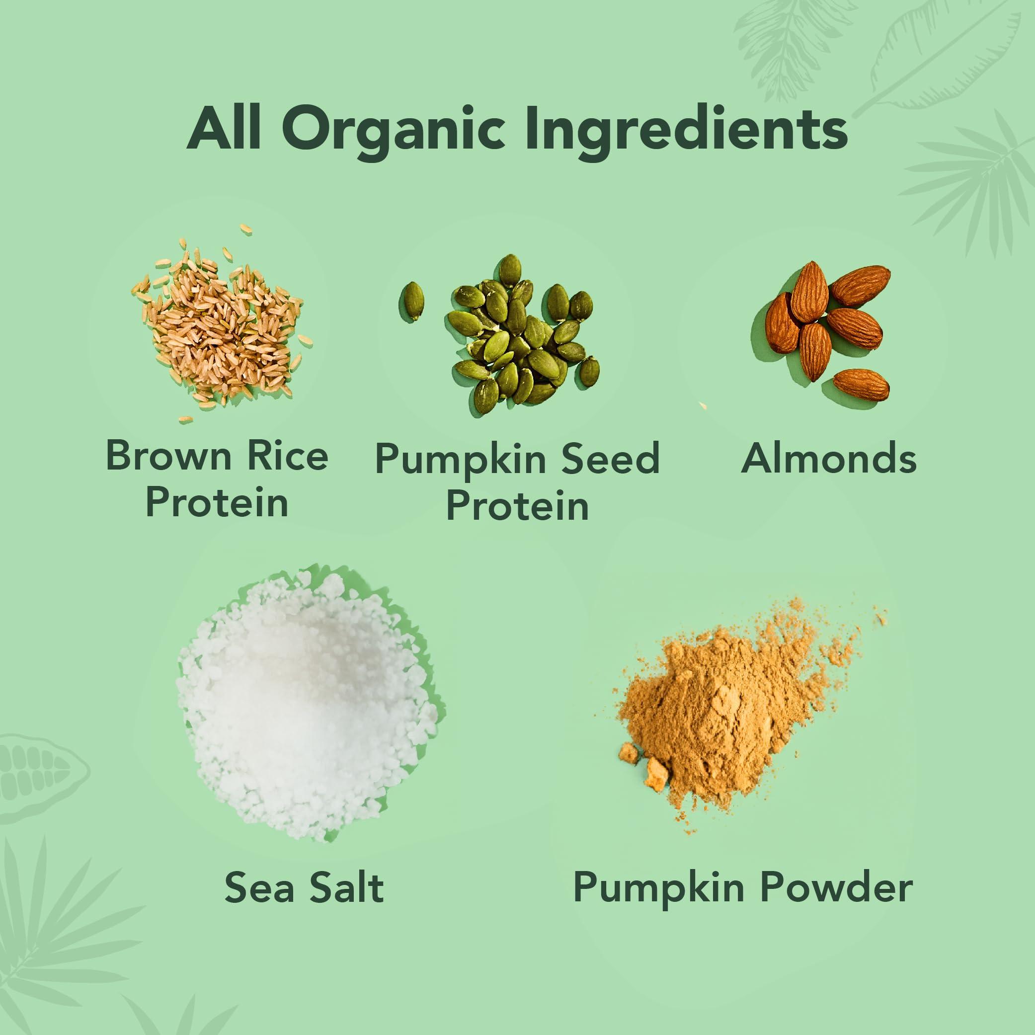 ALOHA ALOHA Organic Plant Based Protein Bars - Pumpkin Spice, Vegan, Low Sugar, Gluten-Free, Low Carb, Non-GMO, No Stevia, No Erythritol - LIMITED EDITION, 12 Count (Pack of 1)