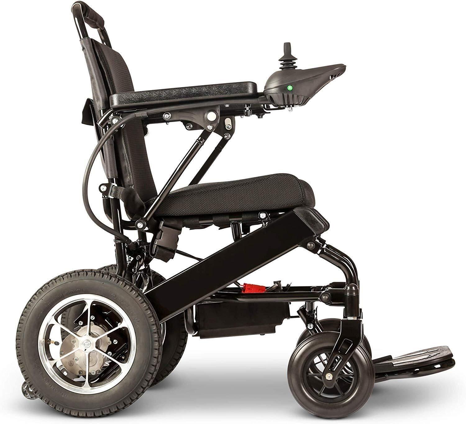 Wyyggnb Wyyggnb Electric Wheelchair for Adults, Aviation Travel Safe Electric Wheelchair Foldable Heavy Duty Power Wheel Chair (Black)