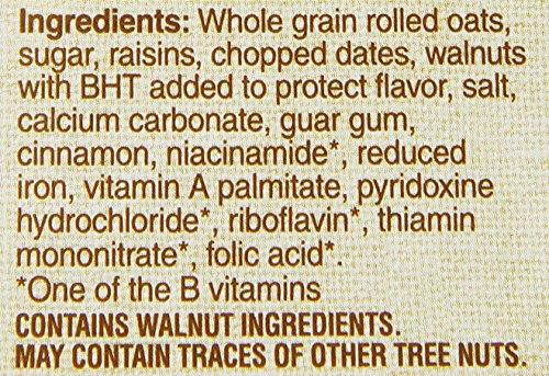 Quaker Quaker Instant Oatmeal Raisin, Date & Walnut, 1.3 Ounce Packs - 10 Count Boxes, 13 ounce (Pack of 12)