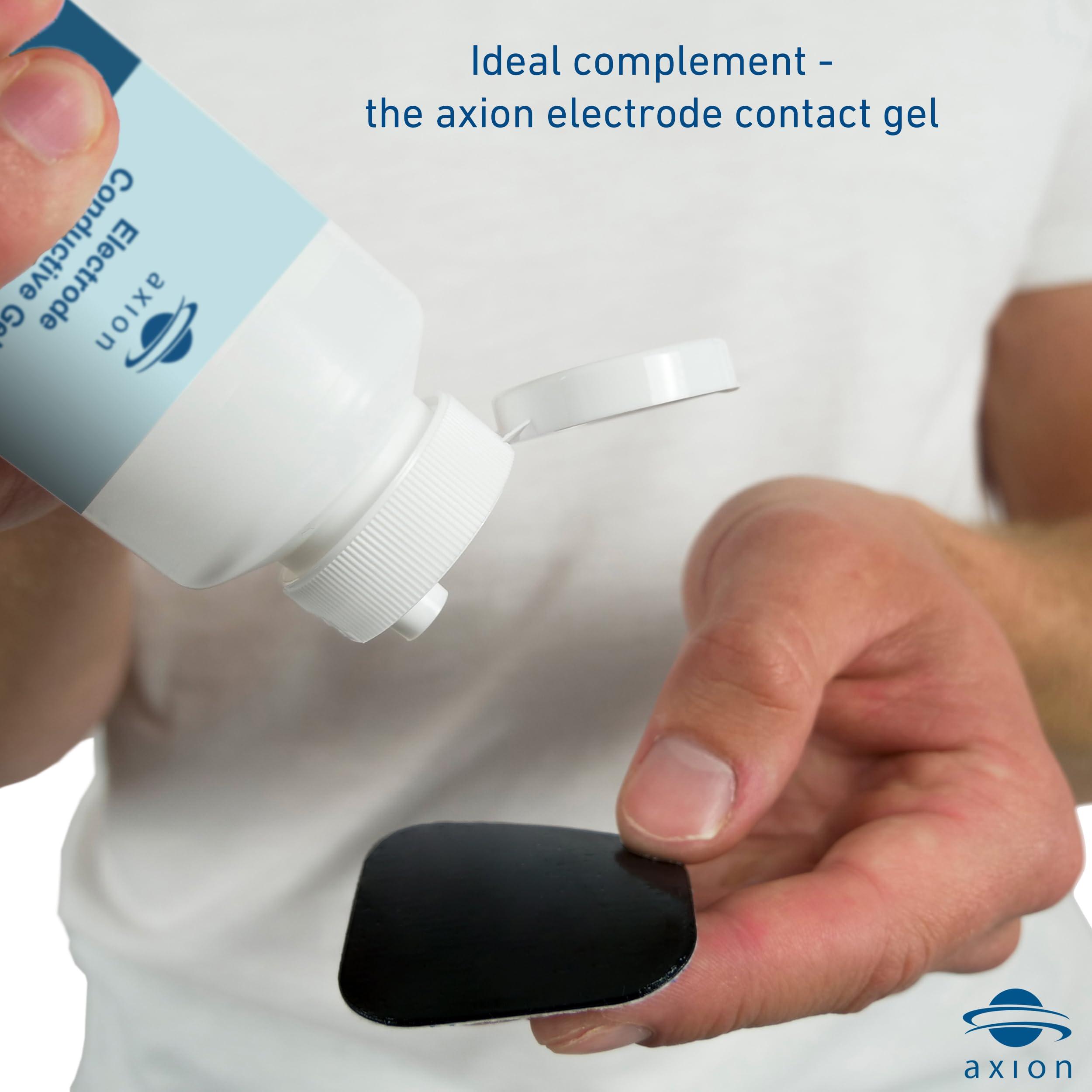 Axion Axion Adhesive Electrode Set Ideal Shape for TENS Therapy on The Neck, Back and Shoulders with 5 Electrode Pads | Reusable Self-Adhesive Electrodes for TENS Units