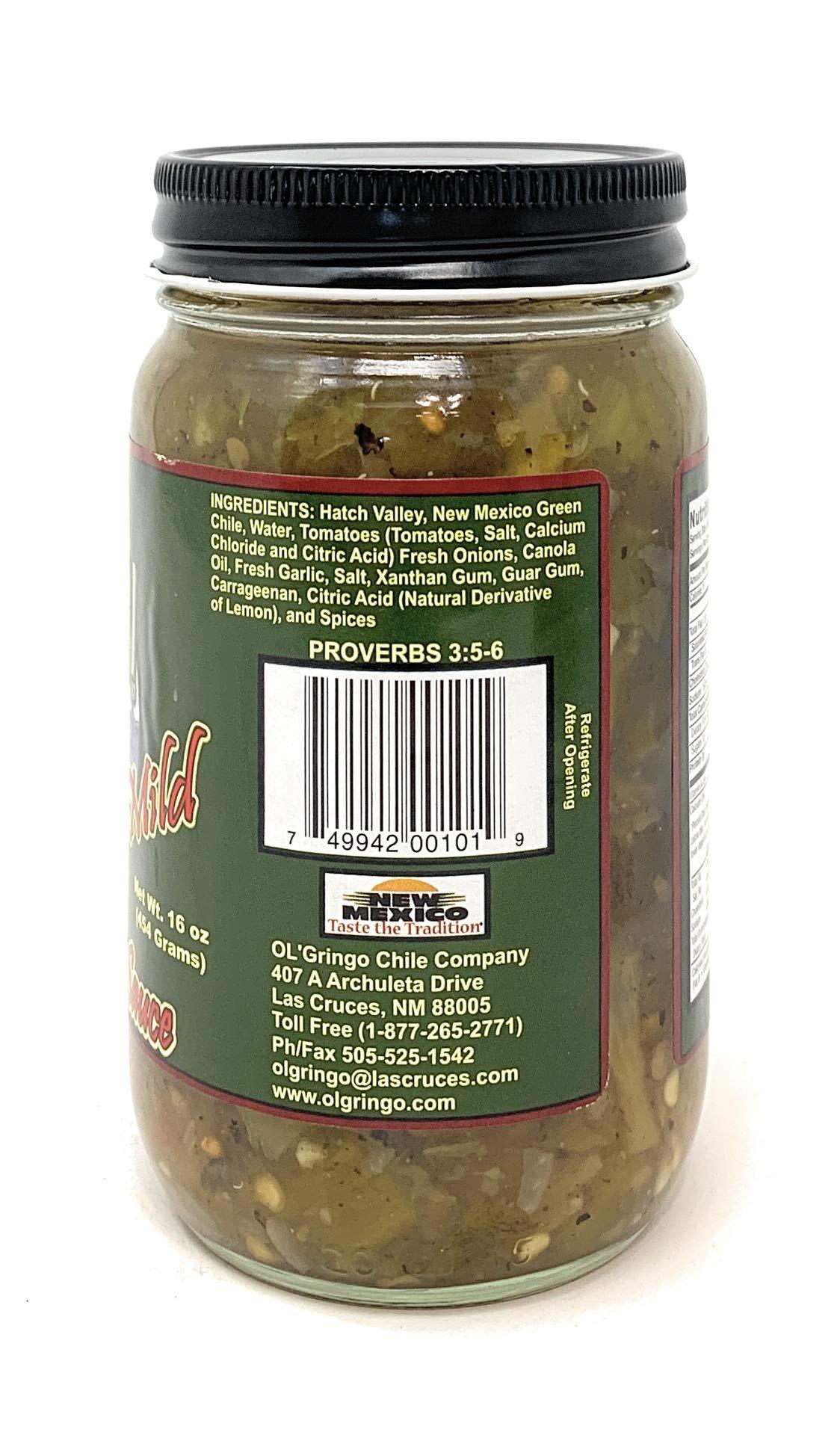 Ol' Gringo Chile Company Ol\' Gringo Chile Company Green Chile Sauce Mild 16 Ounce