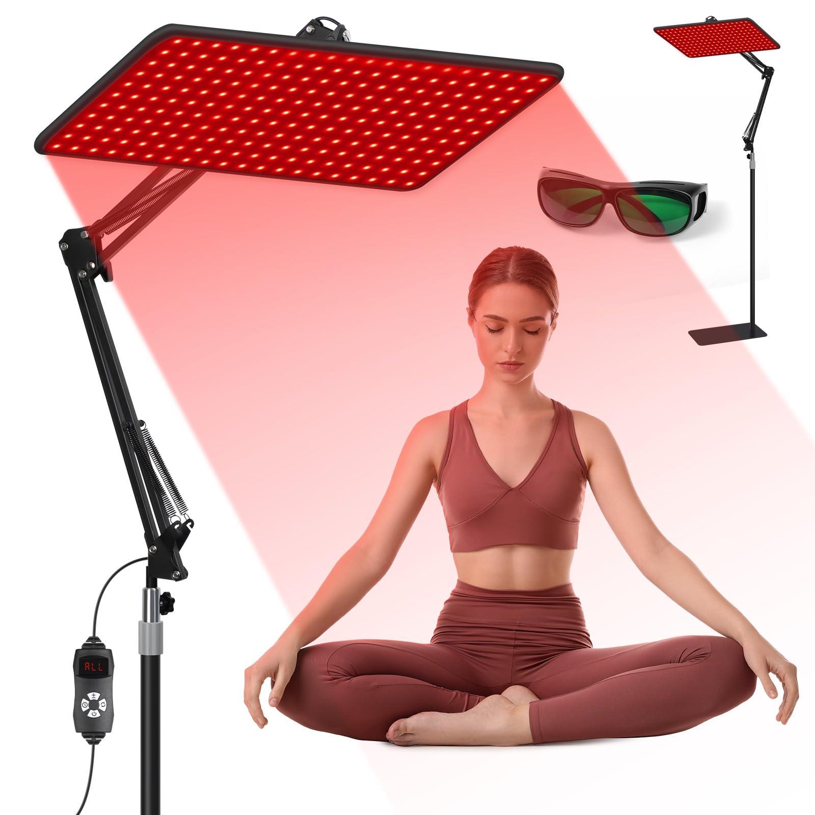 BEICHEN BEICHEN Red Light Therapy for Body and Face, 660nm 850nm 940nm Infrared Redlight-Therapy Lamp Device with Large Panel and Stable Stand at Home, Idea Gift for Women Wife Mom Sister Girlfriend