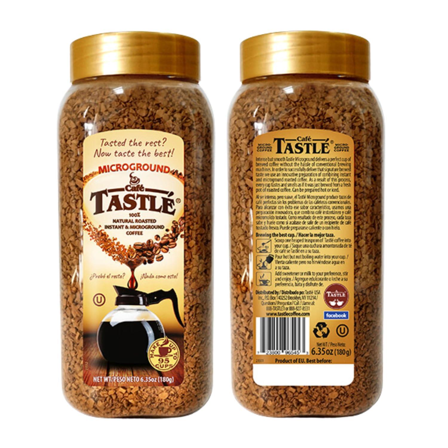 Cafe Tastl Cafe Tastl 100% Natural Roasted Instant and Micro-Ground Coffee, 6.35 Ounce