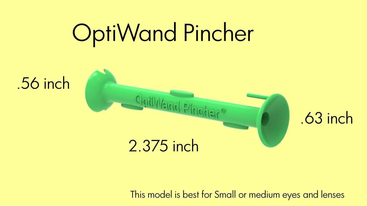 OptiWand OptiWand Pincher Soft Contact Lens Inserting Removing Tool. Helper to Pinch Eye Lenses for Removal. Applicator Inserter Remover Extractor Device. Gift Eyes Contacts Insertion Removal Solution Stick