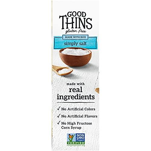 Good Thins Good Thins Simply Salt Rice Snacks Gluten Free Crackers, 3.5 oz (Pack of 3)