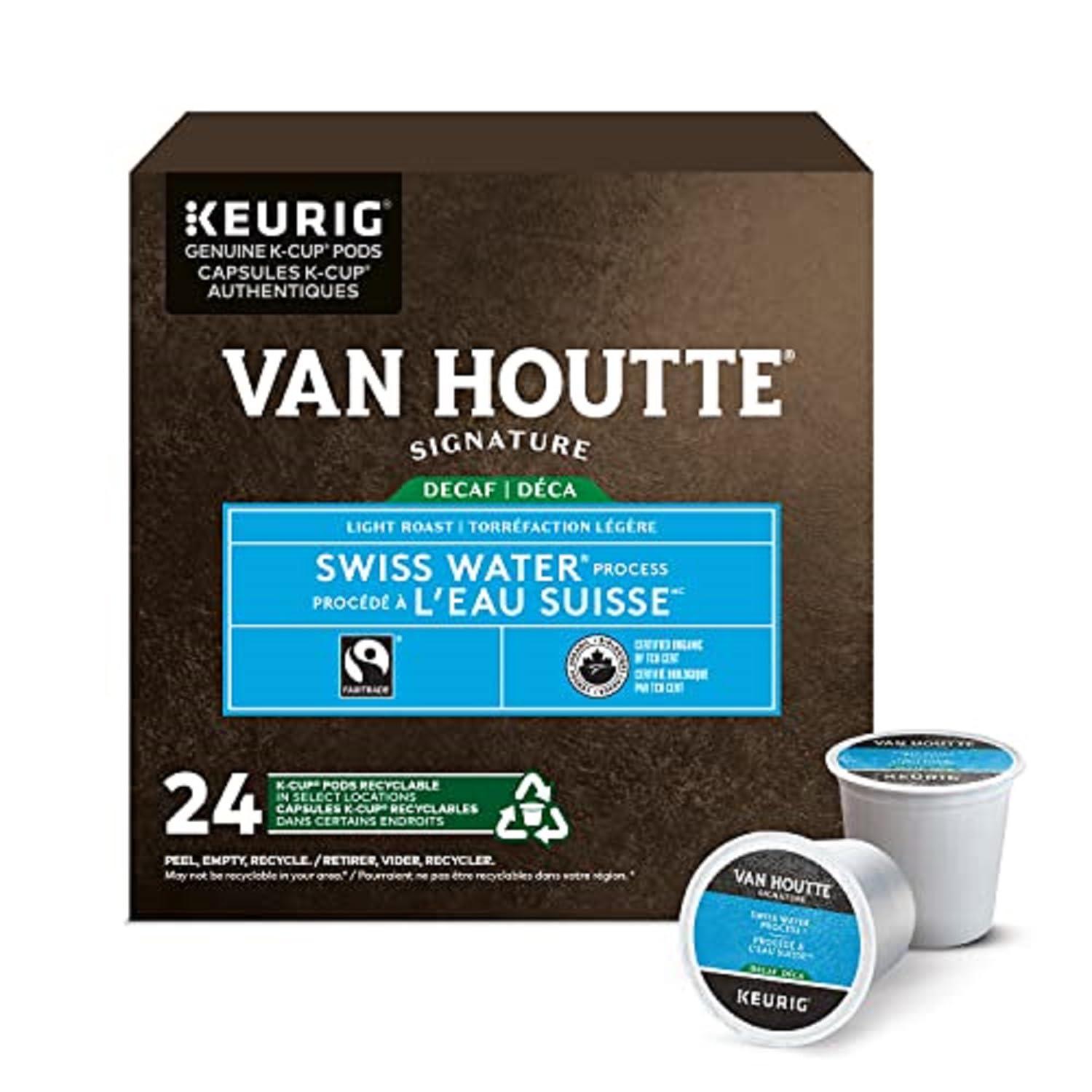Van Houtte Van Houtte Swiss Water Decaf Fair Trade Organic Light Roast K-Cups, 24-Count