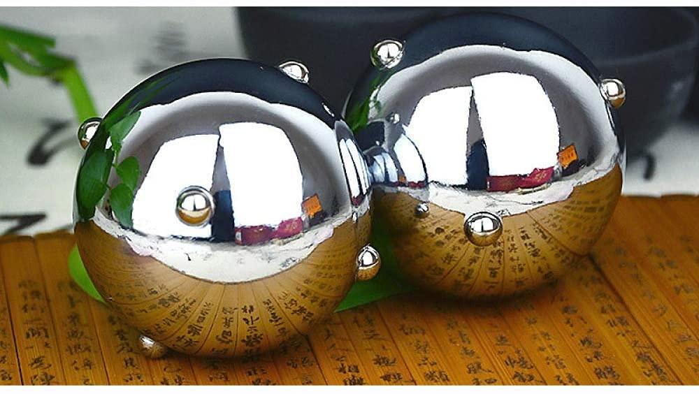 LIANGJUANG LIANGJUANG Chinese Balls Baoding Balls Meditation Balls Baoding Ball Massage Balls Stainless Steel Meditation Ball Chinese Fitness Ball Fitness Hand Exercise Therapy