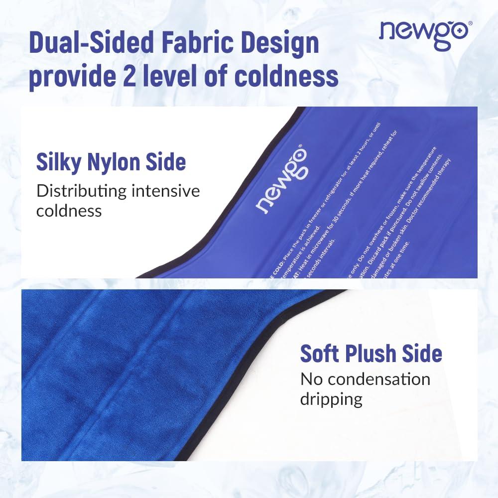NEWGO NEWGO Ice Pack for Hip Replacement Surgery, Gel Cold Pack Hip Ice Wrap for Hip Bursitis, Sciatica, Flexor Pain, Inflammation, Swelling - Blue