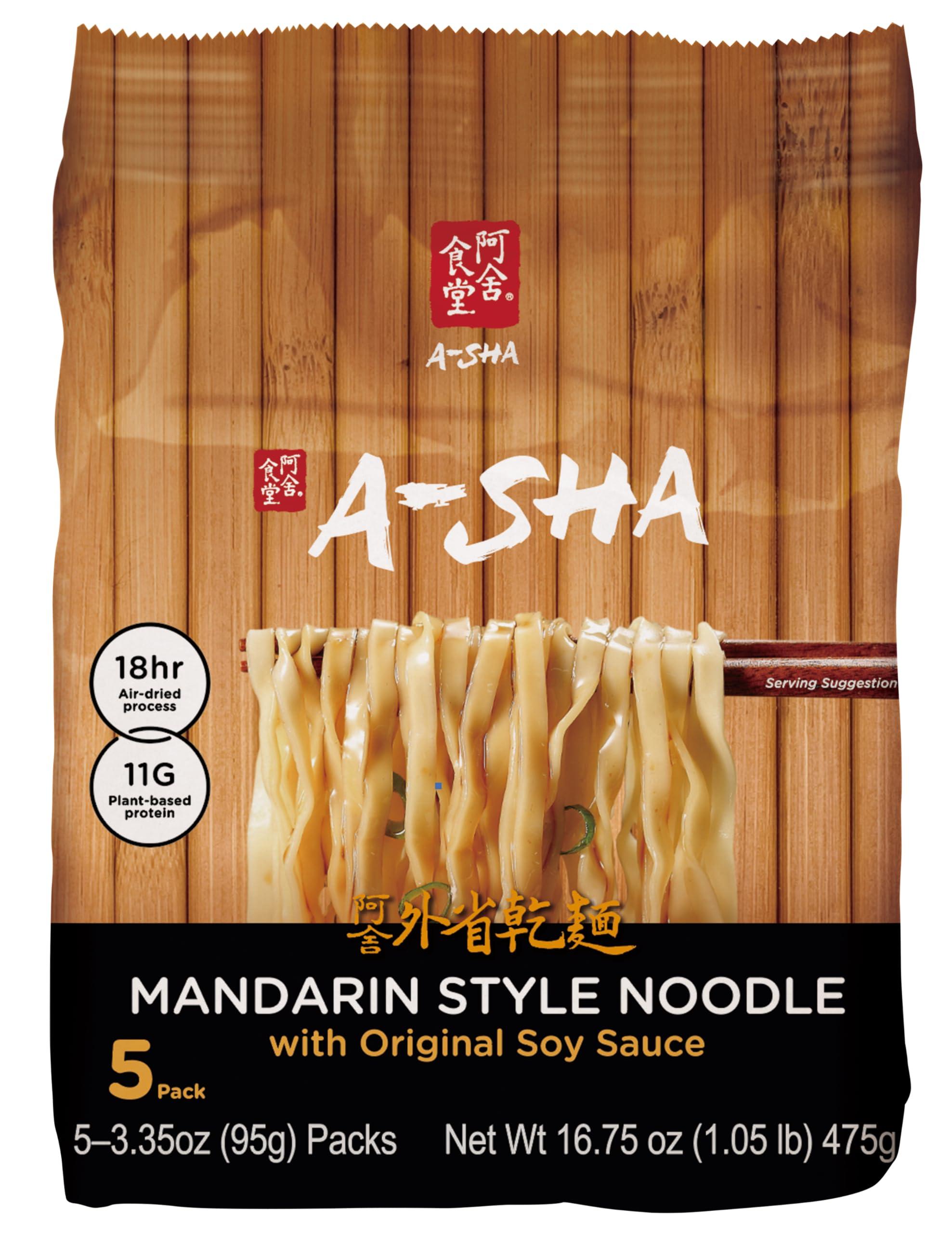 A-SHA A-Sha Healthy Asian Instant Noodles with Sauce Pack | Best Sellers Variety Bundle | Vegan, Air Dried, High Protein | Great For Ramen, Stir Fry, Wok | 4 Flavors, 19 Packs