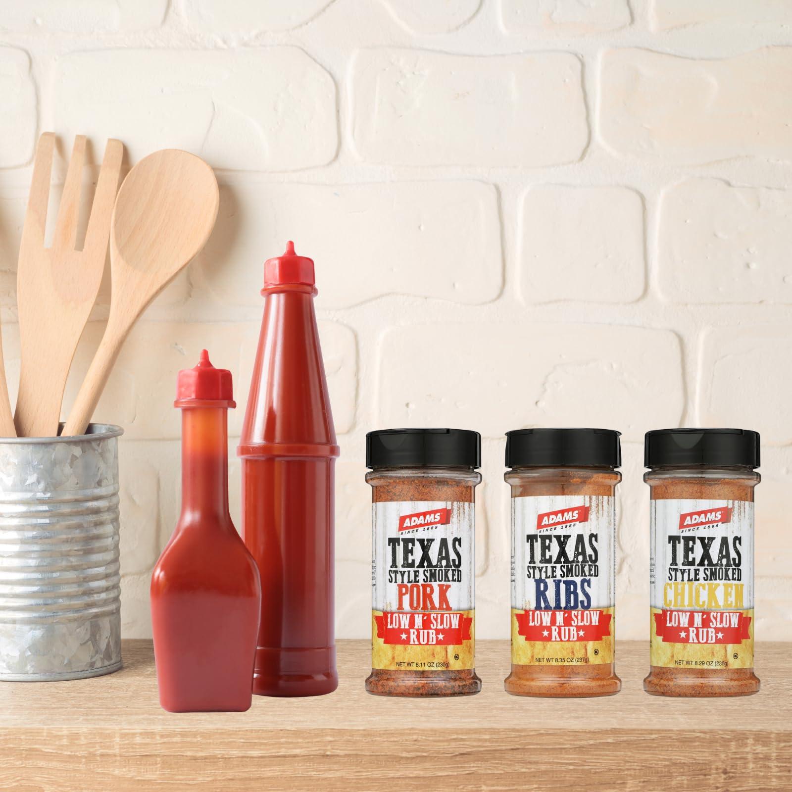 ADAMS EXTRACT Adams Texas Style Smoked Brisket Low N’ Slow Rub, 9.89 Ounce Bottle (Pack of 1)