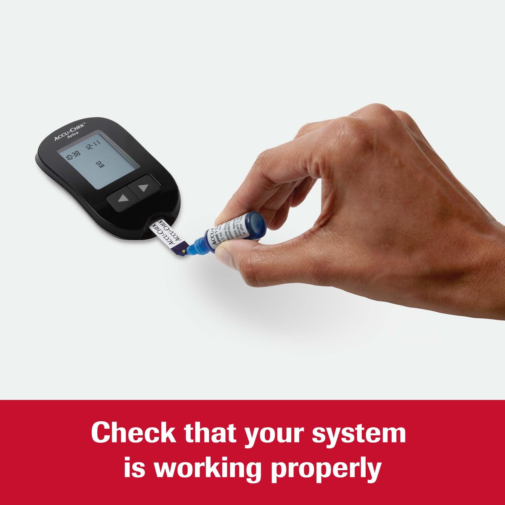 Accu-Chek Accu-Chek Aviva Diabetes Control Solution for Diabetic Blood Glucose Monitoring (Level 1 & 2 for Aviva Test Meters)