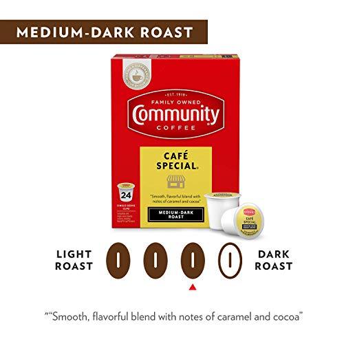 Community Coffee Community Coffee Café Special Medium Dark Roast Single Serve K-Cup Compatible Coffee Pods, Box of 36 Pods