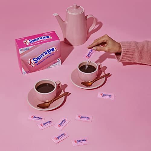 Sweet'N Low Sweet\'N Low Zero Calorie Sweetener Packets, 250 Ct, Kosher & Gluten Free, Low Glycemic Index, Individual Tea and Coffee Sweetener Packets