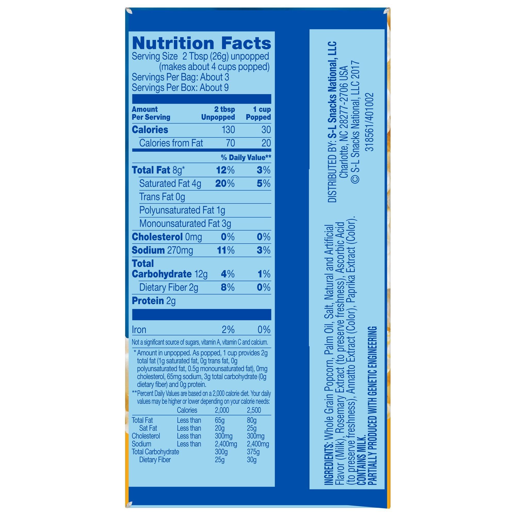 Pop Secret Pop Secret Popcorn, Butter, Microwave Bags 3 Count Box (Pack of 6)