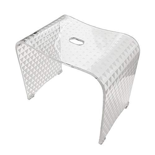(Senko) Senko 87692 Triangle Bath Chair, Bath Chair, Height Approx. 13.8 inches (35 cm), White, Approx. W 16.9 x D 10.2 x H 13.8 inches (43 x 26 x 35 cm)