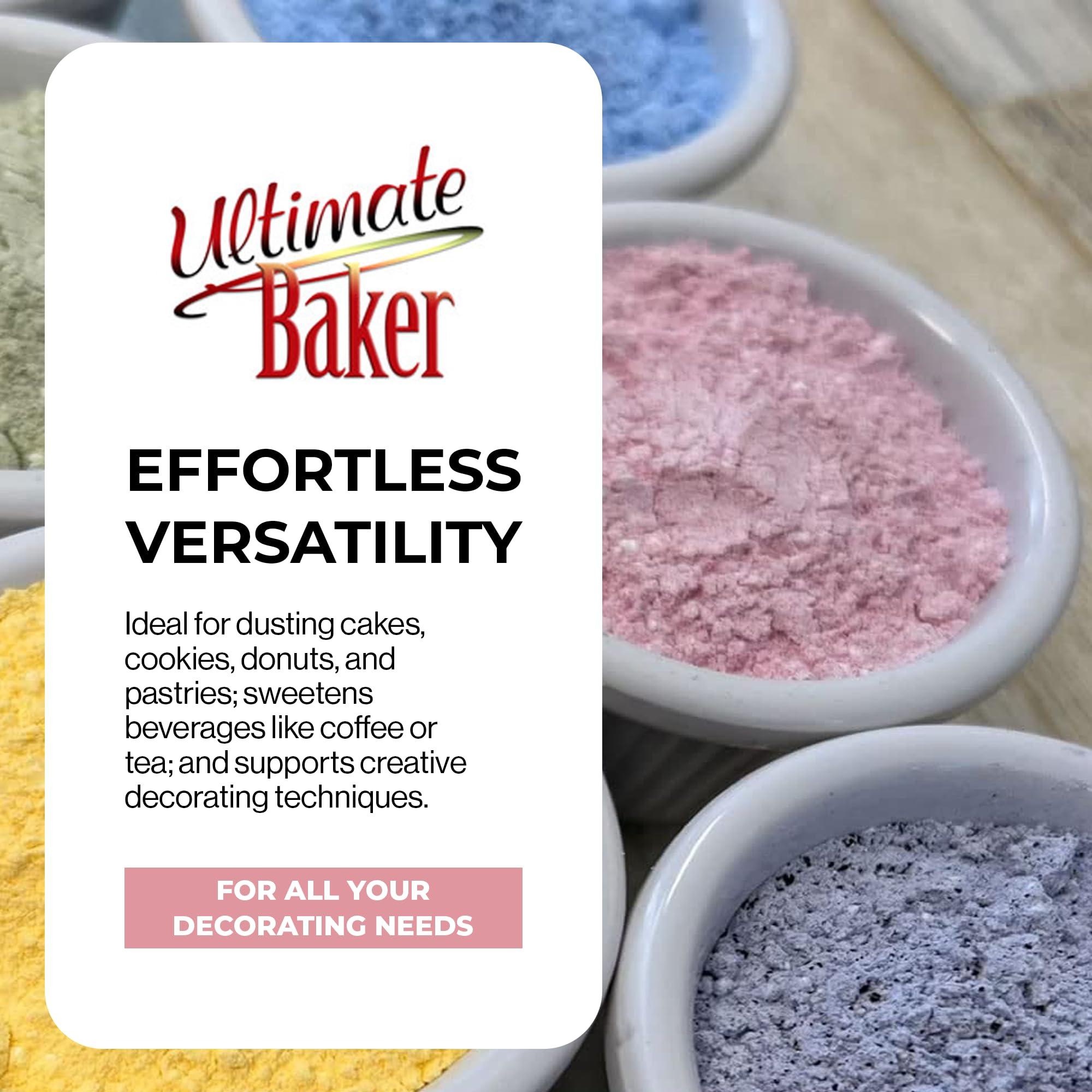 Ultimate Baker Ultimate Baker Powdered Sugar - Naturally Colored Icing Sugar for Icing & Frosting, Extra Fine Grain Confectioners\' Sugar for Baking (4oz Bag, Pink)