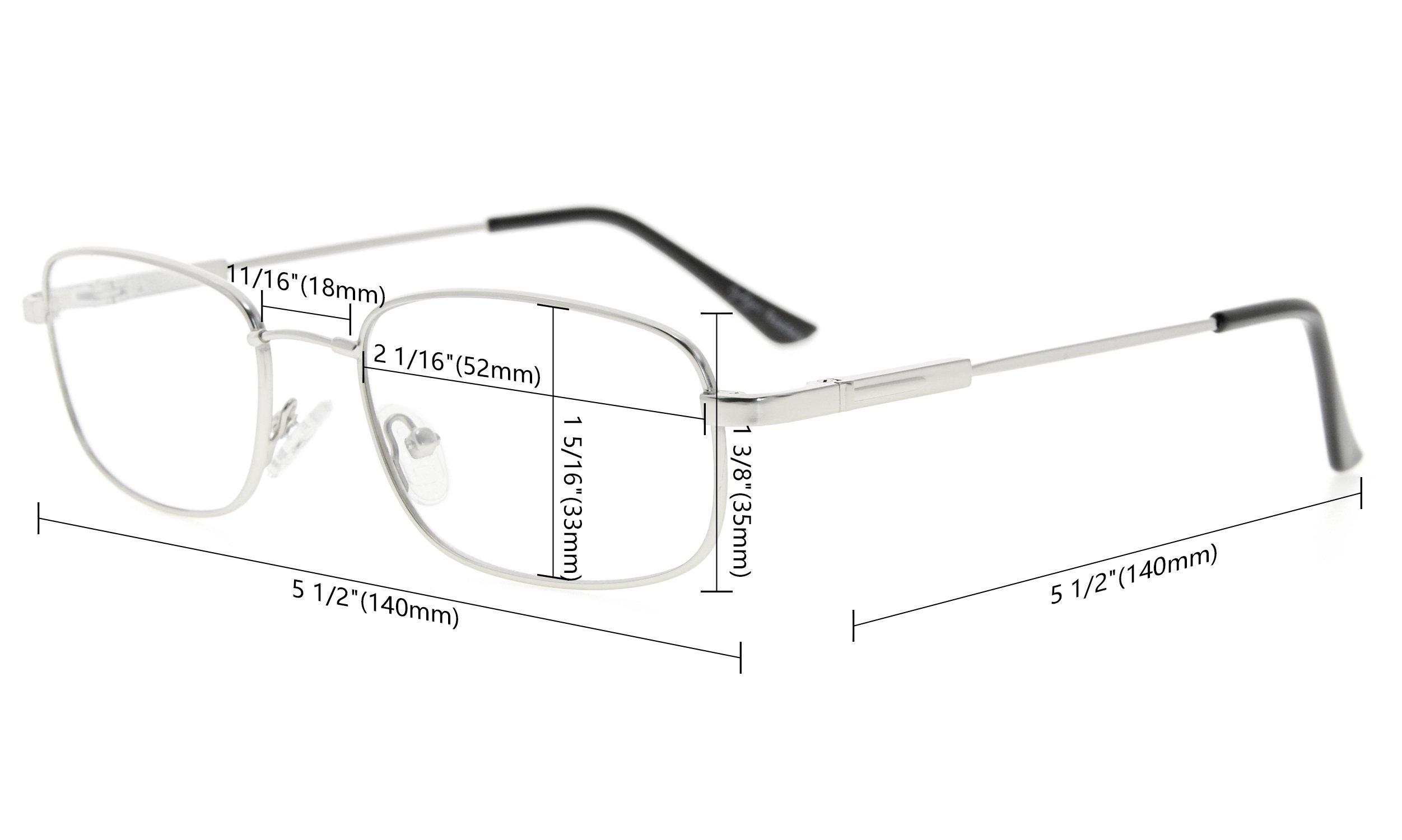 Eyekepper Eyekepper 97% Blue Light Blocking Reading Glasses-Better Sleep Computer Readers-Mens Womens Memory Titanium, Dark Orange Tinted Lens(Gold, 0.50)