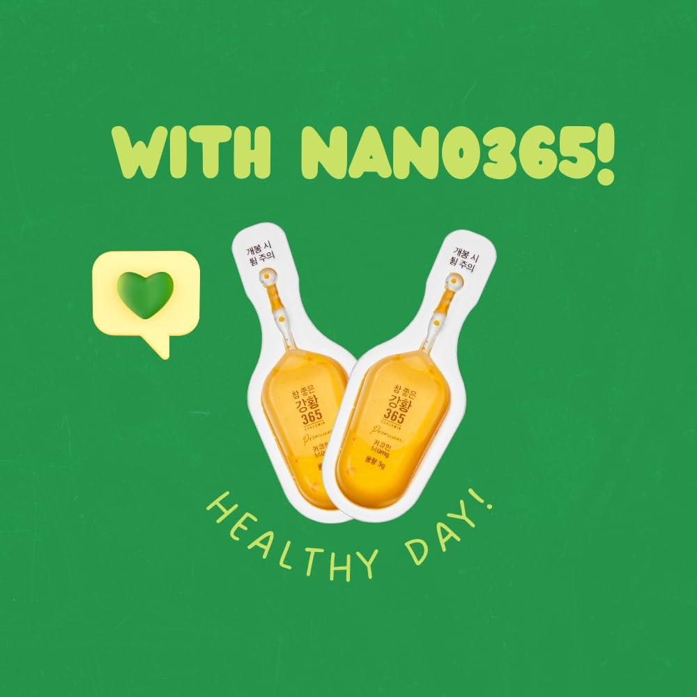 NANO 365 NANO 365 Turmeric Essence Premium Tube Made in Korea - 140mg, Curcumin Patented Water-Soluble Nano Technology for Higher Absorption Effiency and Faster Absorption Speed