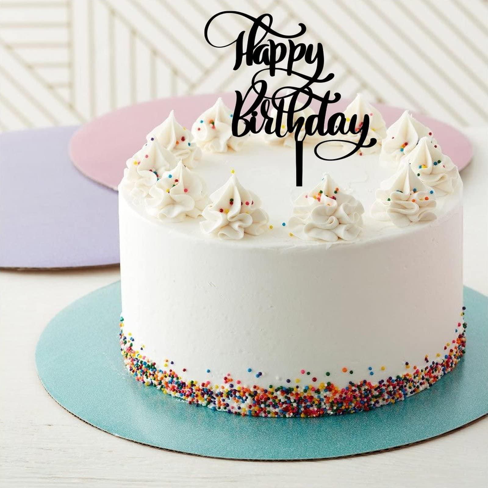 Generic Happy Birthday Cake Toppers Happy Birthday Cupcake Topper Acrylic Cake Topper Customized Cake Decorations for Boys