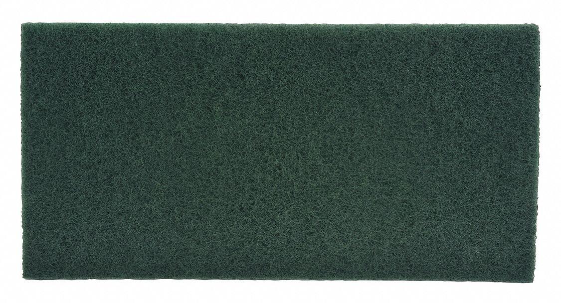 Tough Guy Scrubbing Pad, Green, Size 20" x 14", PK10