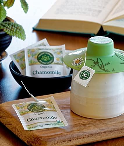 Traditional Medicinals Traditional Medicinals, Organic Variety Pack for Wellness in Four Soothing Flavors, Includes Peppermint, Chamomile, Hibiscus, Roasted Dandelion Root, Tea Buddy, 64 Tea Bags, (4 Pack)