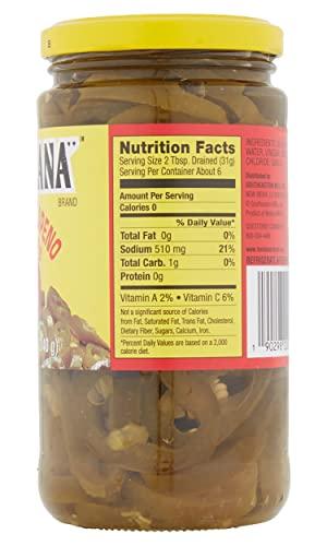 \"LOUISIANA\" Brand Louisiana Brand Sliced Jalapeno Peppers, 12 Ounce Glass Jar (Pack of 1)