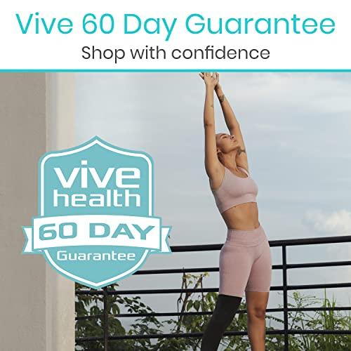 Vive Vive Full Leg Compression Sleeves for Men & Women (Pair) - Knee, Calf, & Thigh Support Brace Wrap for Basketball, Football, Wrestling - Footless Long Running Accessories for Shin Splints (Small)