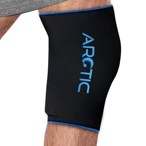 Arctic Neck Relief Cold Therapy Compression Ice Sleeve, Knee Ice Pack Wrap for Injuries, Elbow, Quad & Hamstring Relief, Flexible & Reusable Cold Wrap Recovery for Meniscus, ACL, MCL, Ice & Heat Therapy (X-Large)