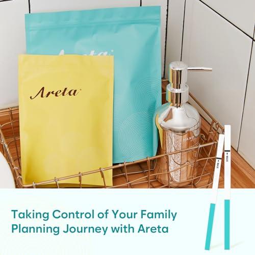 Areta Areta Ovulation Test Strips Kit: 30 Tests | Accurate & Reliable for Women | Fast & Convenient Fertility Tracking | High Accuracy Ovulation Test Kit