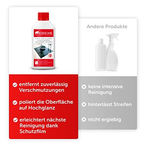 Nordicare Nordicare Stove Top Cleaner Glass Ceramic - Induction Cooktop Cleaner Polish And Protector For Everyday Use - No Scrubbing Pad Needed - Leaves Protective Film - Made In Denmark (16.9oz)