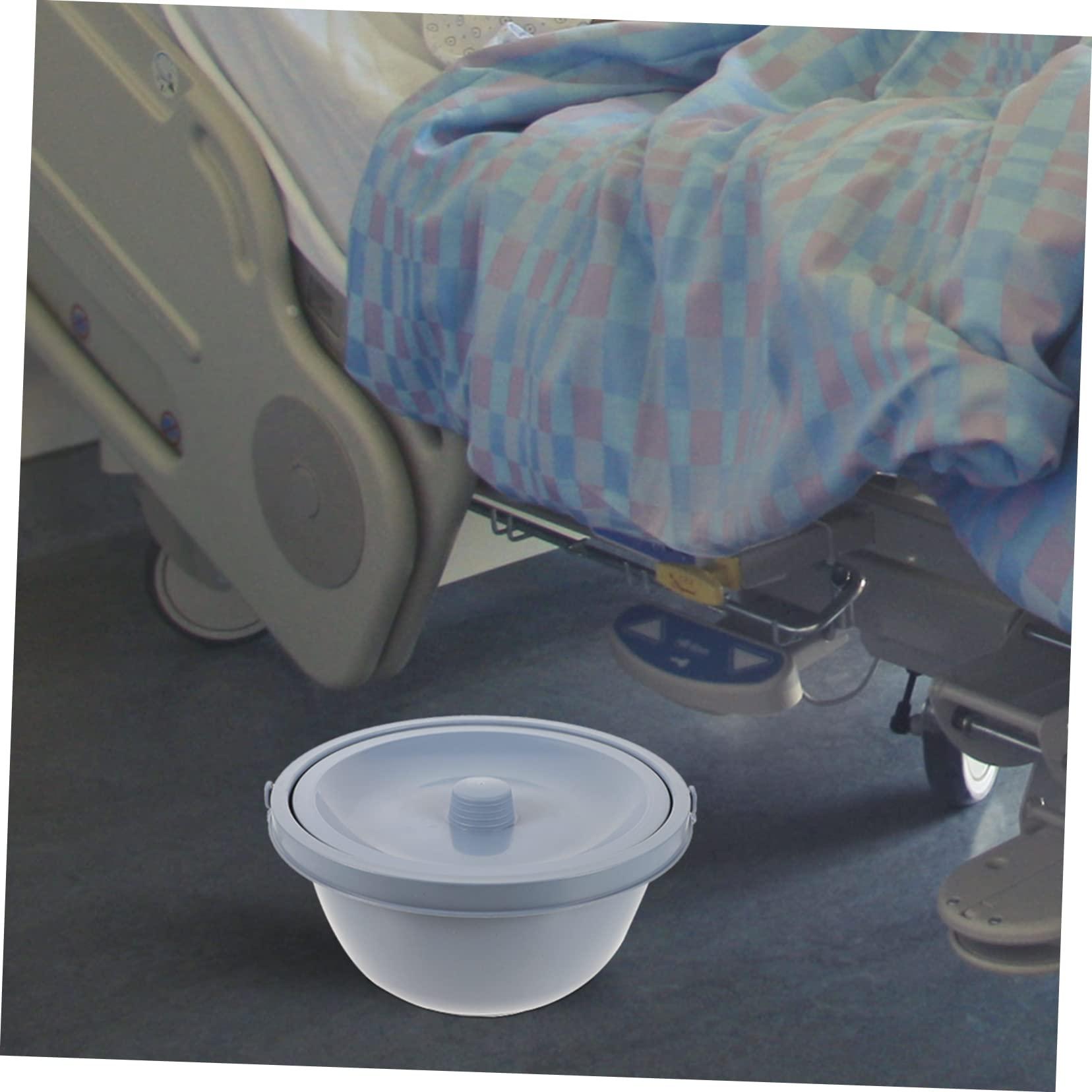 LALAFINA LALAFINA Commode Seats Chamber Pot with Lid Wheelchair Commode Portable Toilet Bedside Urinal Female Urinal Bottle Potty Pee Bucket Wheelchair Potty for Pregnant Elderly Disabled