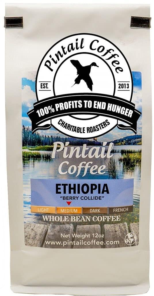 Pintail Coffee Pintail Coffee - Ethiopian "Berry Collide" Medium Roast, Whole Bean Coffee, 12oz bag