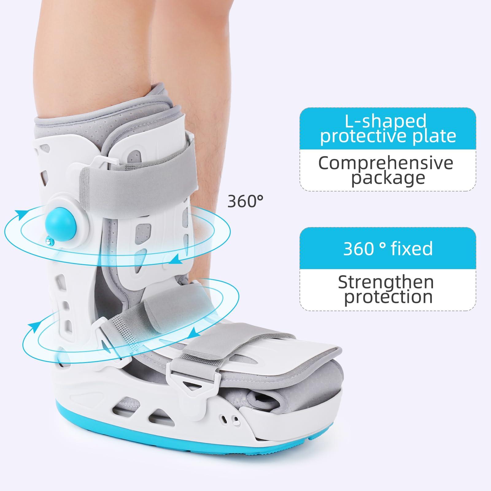 Tairibousy Tairibousy Walker Fracture Boot Air Cam Walker Boot Inflatable Walking Boot for Achilles Tendon Surgery, Acute Ankle Sprains, Broken Toe Foot, Post Op Care (S)